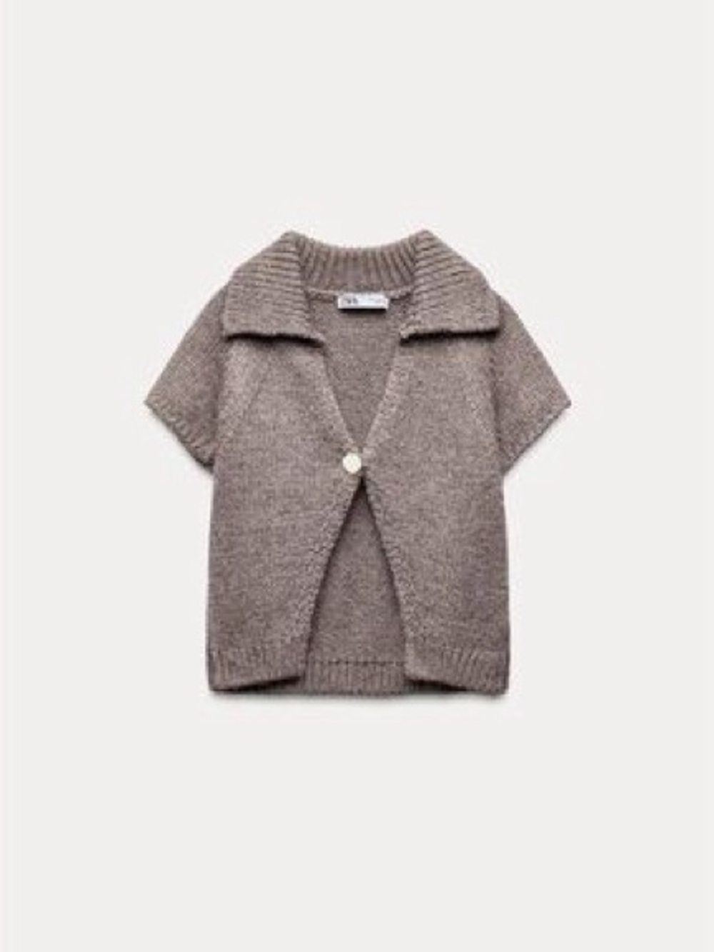 Zara short-sleeved cardigan